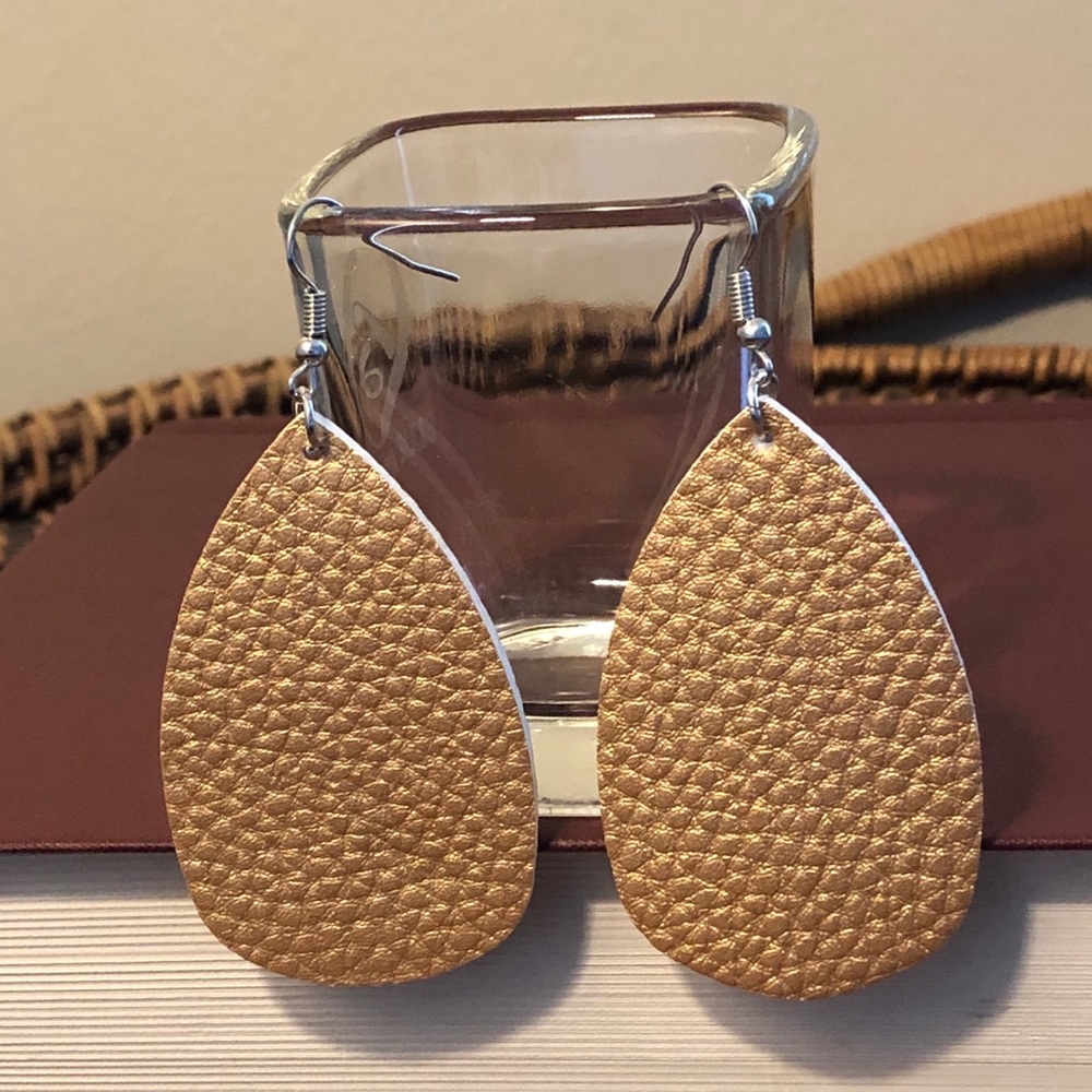 Vegan Leather Earrings